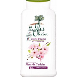 Le Petit Olivier Crème de Douche Extra Douce à l’Extrait Naturel de Fleur de Cerisiers 500ml