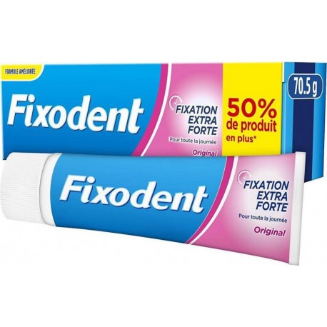 FIXODENT Crème fixative ORIGINAL Fixation Extra Forte 70,5g