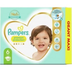 Pampers Couches Premium Protection Taille 6 13-18Kg+ x60