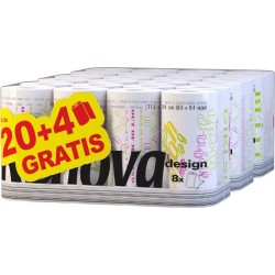 Renova Essuie-tout Design x24 (lot de 6 packs de 4 soit 24 rouleaux)