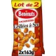 BENENUTS Cacahuètes grillées à sec dorées au four 2x163g 326g