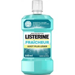 LISTERINE Bain de Bouche Fraicheur Goût plus léger 500ml