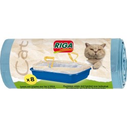 Riga Sachets plastiques avec poignées pour litieres x8