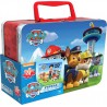 SPIN GRANDE VALISETTE METAL 2 PUZZLES LENTICULAIRES 24 PIECES PAT'PATROUILLE