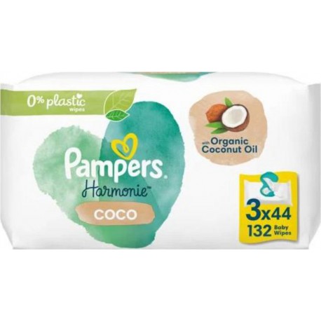 Pampers Lingettes Harmonie Pour Bébé 3x44 x132