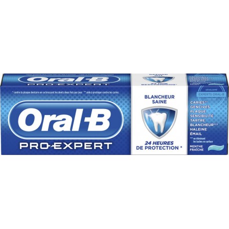Oral-B PRO-EXPERT 24h Protection Blancheur Saine Menthe Fraîche 75ml (lot de 4)