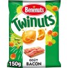 Bénénuts Twinuts Cacahuètes goût Bacon 150g (lot de 3)