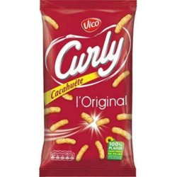 Vico Curly Cacahuète 60g (lot de 10)