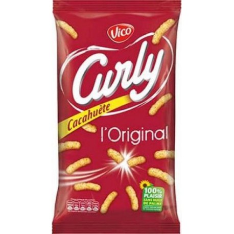 Vico Curly Cacahuète 60g (lot de 10)