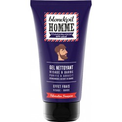 BLONDEPIL HOMME Gel nettoyant VISAGE & BARBE effet frais 150ml