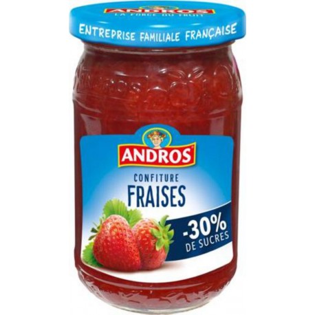 ANDROS Confiture de Fraises Allégée 350g