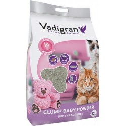 Vadigran Litière Chat 12 Litres Bentonite Babypowder 12Kg