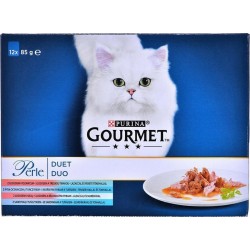 Purina Aliments Pour Chat Gourmet Saumon Thon Poisson 12x85g 1.02Kg