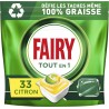 Fairy Tablettes Lave-Vaisselle Tout-En-1 PEPS Citron x33