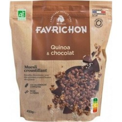 Favrichon Muesli Croustillant Quinoa Chocolat 450g