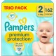 PAMPERS Couches Bébé Premium Protection Taille 2 4-8Kg x162
