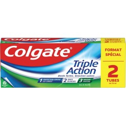 COLGATE Dentifrifice Bipack Trip Action Original Fresh 2x75ml 150ml