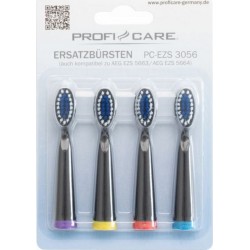 PROFI CARE 4 Têtes De Rechange Pour Brosse À Dents Proficare Pc-ezs3056