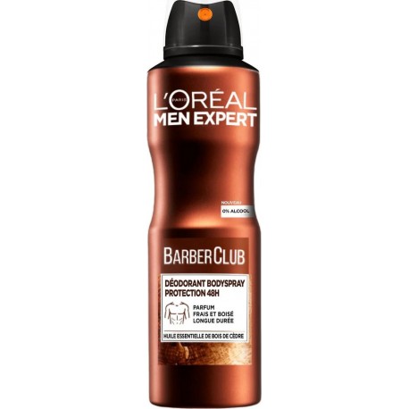 L'Oréal PARIS MEN EXPERT BARBER CLUB DEODORANT SANS ALCOOL 48H D'EFFICACITE HOMME 150ml