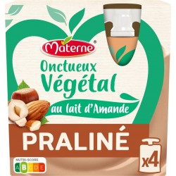 MATERNE ONCTUEUX VEGETAL Praliné au lait d’AMANDE 340g