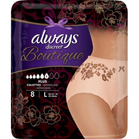 Always Discreet Boutique Culottes Plus TailleL x8 (lot de 2)