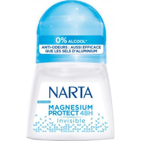 Narta Magnesium Protect 48h Invisible 50ml (lot de 4)