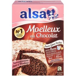 Alsa Préparation Gâteau Moelleux Chocolat 435g