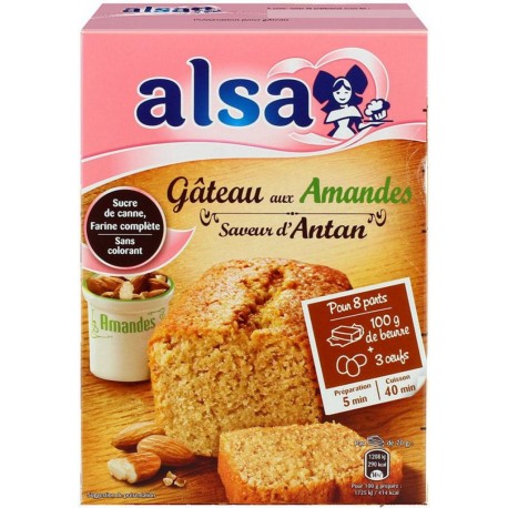Alsa Préparation Gâteau Amandes Saveur D’Antan 300g