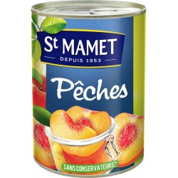 St Mamet Fruits au sirop Pêches 275g (lot de 3)