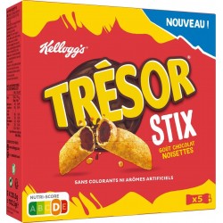 Kellogg's TRESOR STIX CHOCOLAT NOISETTES 5X20,5G 125g