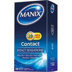 MANIX CONTACT SENSATIONS Préservatifs Ultra Fins MEGA PACK x28