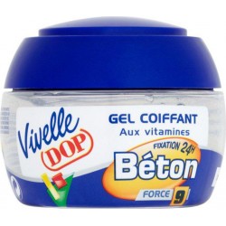 Vivelle DOP Gel Coiffant aux Vitamines Fixation 24h Force 9 Béton 150ml