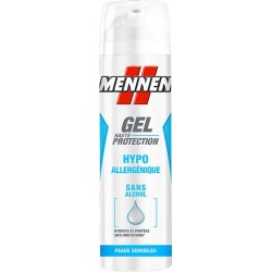 Mennen Gel Haute Protection Hypoallergénique Sans Alcool Peaux Sensibles 200ml