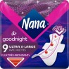 Nana Serviettes Hygiéniques Ultra Goodnight Extra Large x9