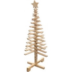 FEERIC Sapin de Noel en bois articulé 120cm