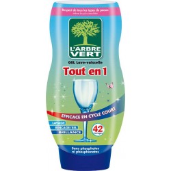L'Arbre Vert L’Arbre Vert Gel Lave-Vaisselle Tout-en-1 720ml (lot de 2)