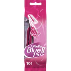 Gillette Blue II Plus Ultragrip Rasoirs Jetables pour Femme par 10 (lot de 3 soit 30 rasoirs)