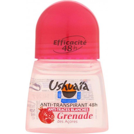 Ushuaïa Anti-Transpirant 48h Grenade des Açores Roll-on 50ml (lot de 4)