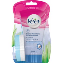 Veet Crème Dépilatoire Sous la Douche Peaux Sensibles 150ml (lot de 2)