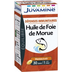 Juvamine Équilibre Défenses Immunitaires Huile de Foie de Morue (lot de 2)