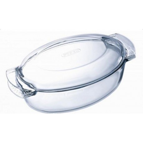 PYREX COCOTTE OVALE VERRE 4.5L