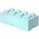 LEGO Storage Brick Boîte de Rangement bleu aqua pastel menthe x8