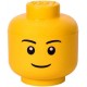 LEGO Storage Brick Boîte de Rangement Tête Garçon Souriant Large