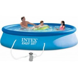 INTEX Piscine autoportante Ronde Family Easy Set 3,96m x 0,84m avec système de filtration 28142NP