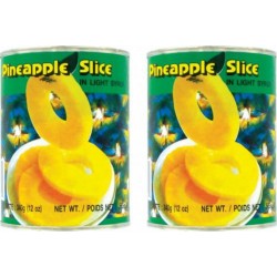 COQ Ananas En Tranches Au Sirop Léger 2x340g 680g