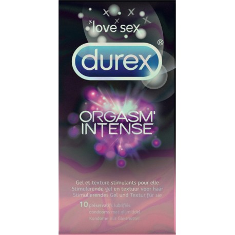 Durex Préservatifs Orgasm'Intense boîte 10