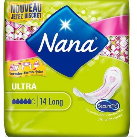 Nana Serviettes Hygiéniques Ultra Long x14 (lot de 4)