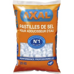 Axal Pastilles De Sel Pour Adoucisseur d’Eau N°1 Des Ventes 25Kg