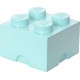LEGO Storage Brick Boîte de Rangement bleu clair pastel x4 40031736