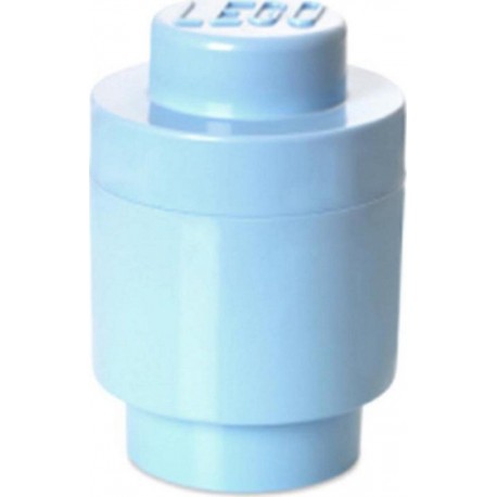 LEGO Storage Brick Boîte de Rangement x1 rond bleu clair